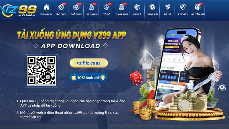 hướng dẫn cách tải app nhà cái VZ99